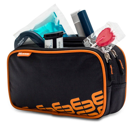Elite Bags Isothermical Bag for Diabetics - Black and Orange
