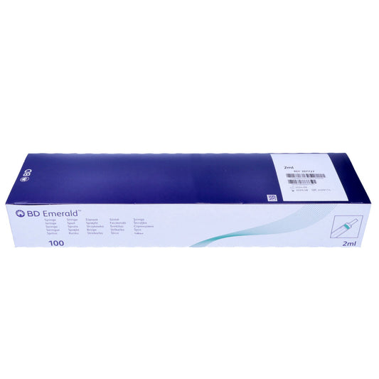 BD Emerald Hypodermic Syringe - Luer Slip Concentric - 2ml x 100 -