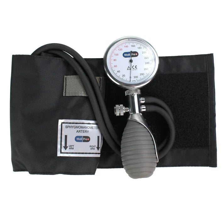 MediPro Aneroid 2 Tubes Sphygmomanometer - Black