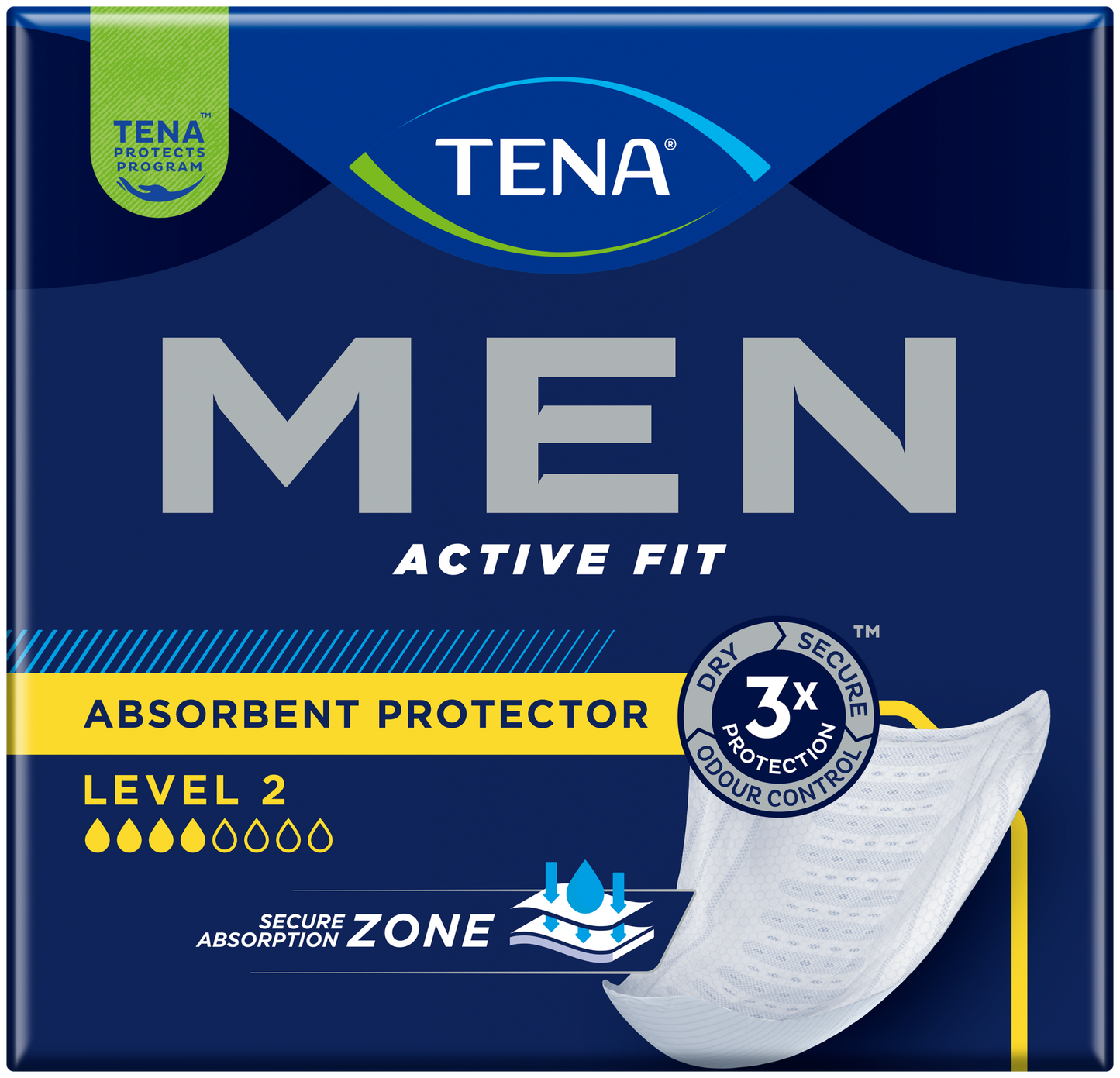 TENA Men Absorbent Protector - Level 2 - Pack of 10 -