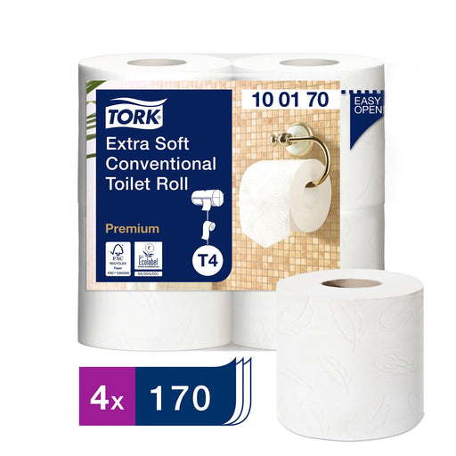 Midnight Blue Tork Extra Soft 3ply White Toilet Rolls 40 x 170 sheets
