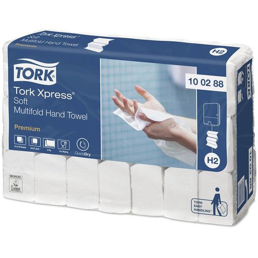 Dark Slate Blue Tork Soft Multifold Hand Towel - Soft x 110 Sheets x 21