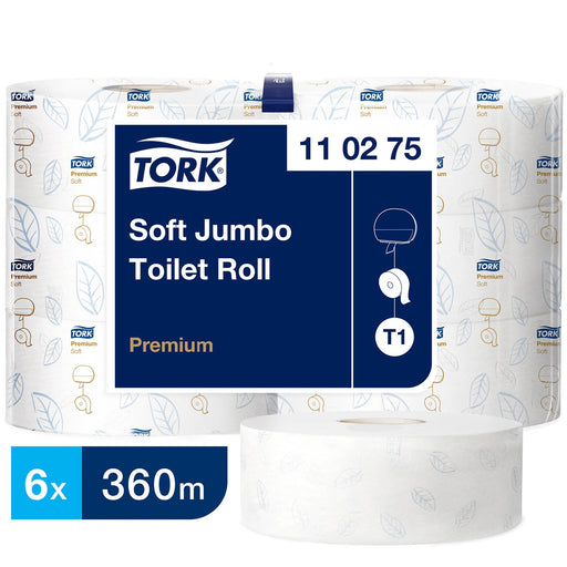 Lavender Tork Soft Jumbo Toilet Roll Premium 2Ply - 110275 - Case of 6 x 360m