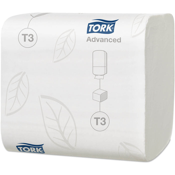 Light Gray Tork folded toilet paper 2 ply x 242 sheets x 36 Rolls