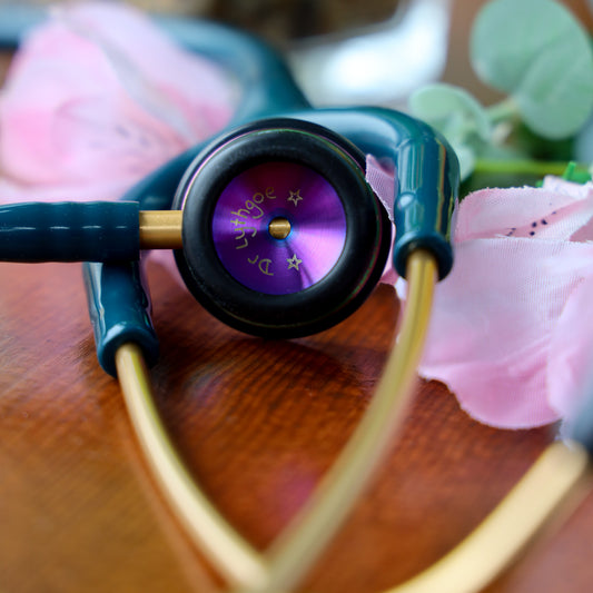 Gray Littmann Classic II Paediatric Stethoscope: Caribbean Blue Rainbow 2153