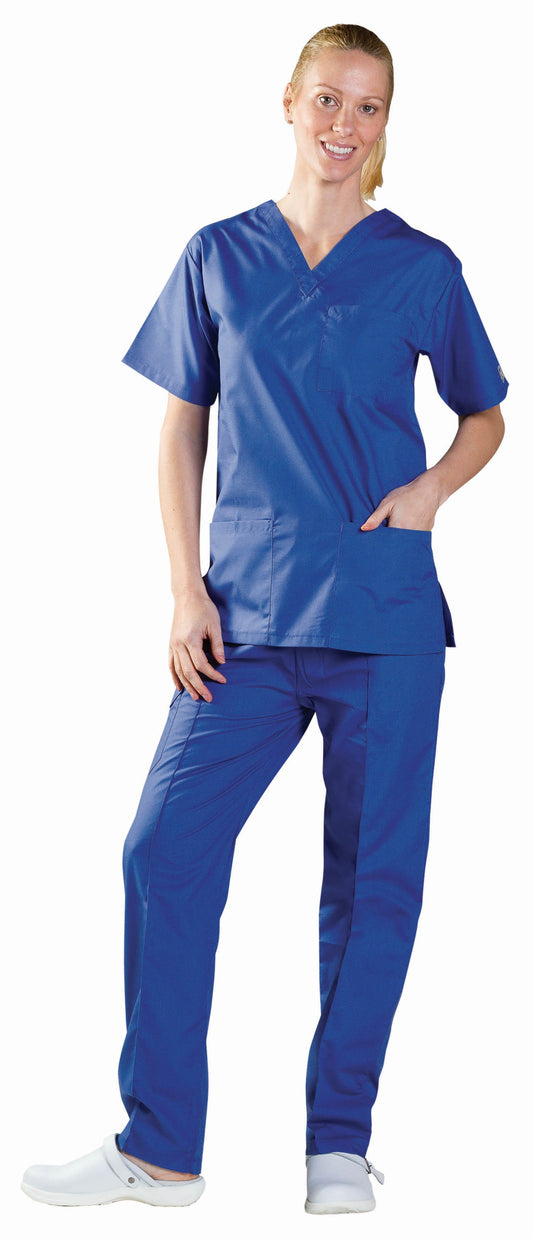 Dark Slate Blue Unisex Smart Scrub Top