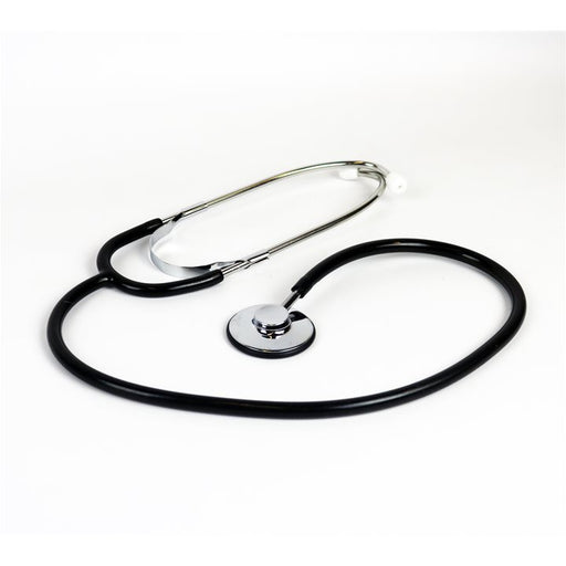 White Smoke Lightweight Single Head Nurses Stethoscope (Black)