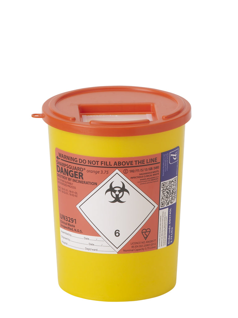 Goldenrod Sharpsguard Orange 3.75 Ltr Sharps Bin