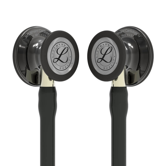 Dark Slate Gray Littmann Cardiology IV Diagnostic Stethoscope: Polished Smoke & Black - Champagne Stem 6204