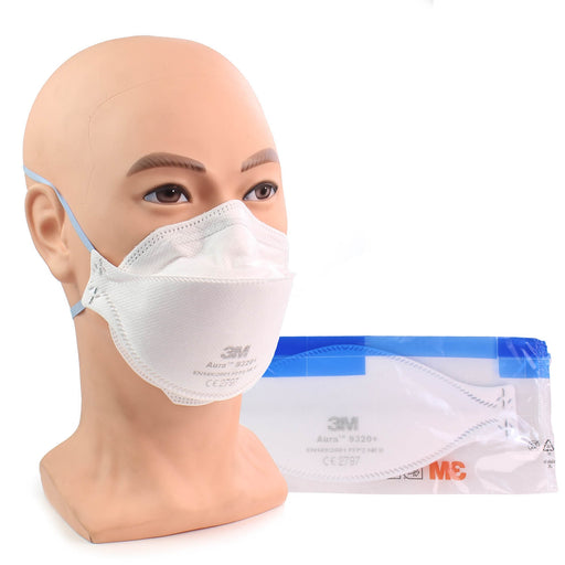 Light Gray 3M™ Aura™ 9320+ FFP2 Respirator Face Mask