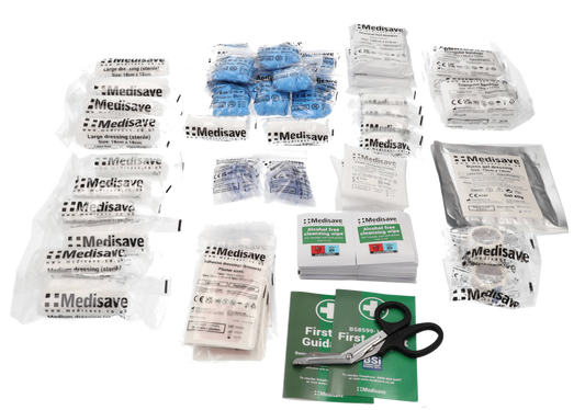 Light Gray BS8599-1:2019 Workplace First Aid Kit - Large Kit Refill
