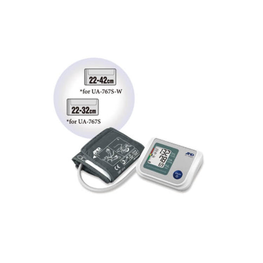 Light Gray A&D Upper Arm Blood Pressure Monitor - UA-767SW