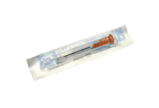 Light Gray Terumo AGANI Needle 25G x 1" x 100 - ORANGE