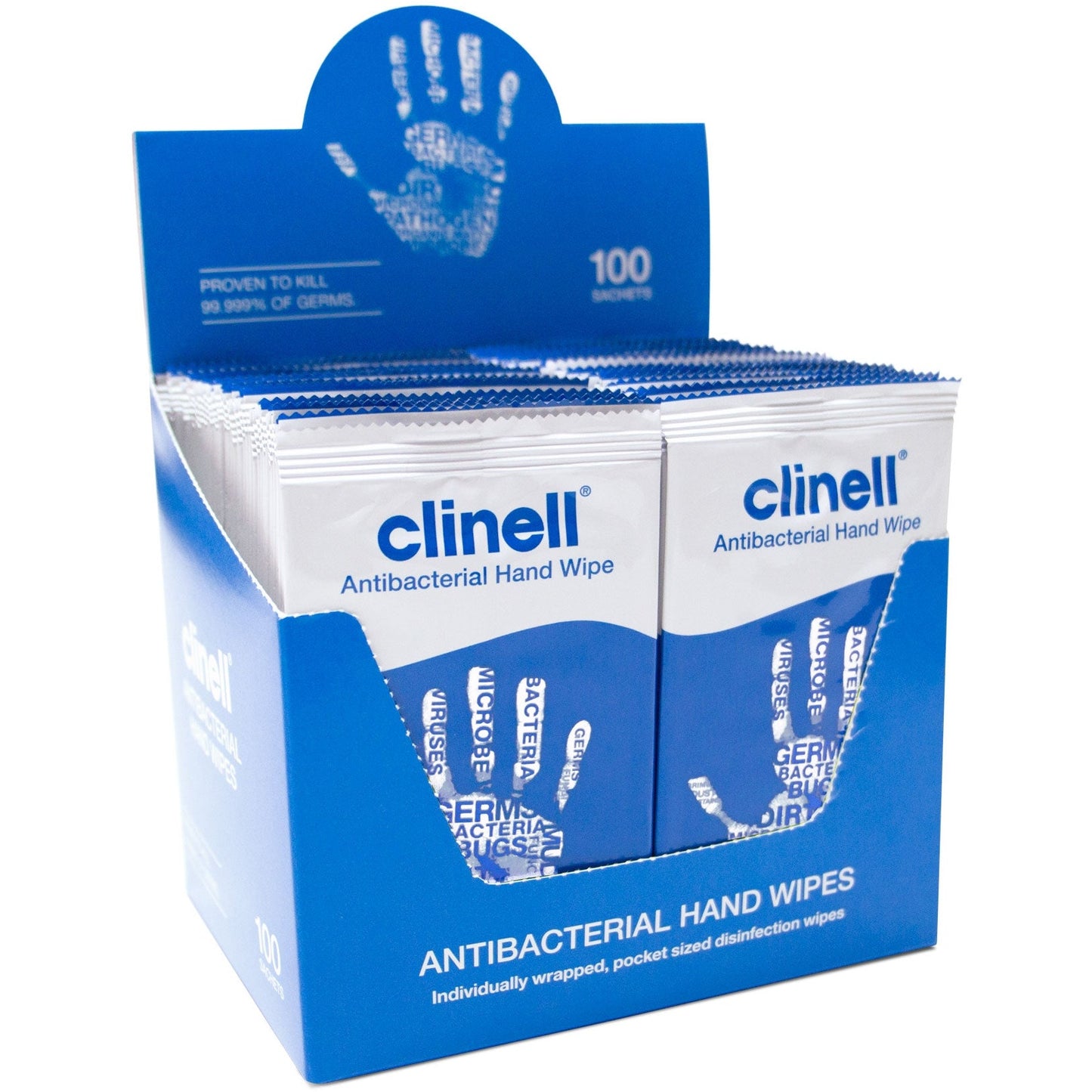 Lavender Clinell Antimicrobial Hand Wipes x 100