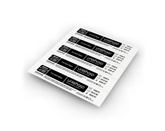 Black 23G 1 1/4" (32mm) Needle (Long Blue) - Unisharp x 100