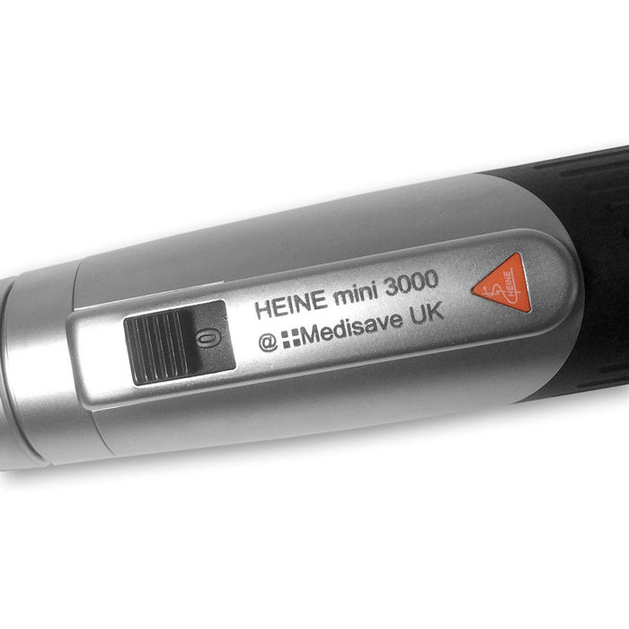 Light Slate Gray HEINE mini3000 LED F.O Otoscope with Batteries