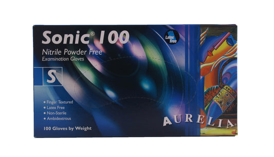 Dark Slate Gray Aurelia Sonic 100 Nitrile Powder-Free Examination Gloves - Non Sterile