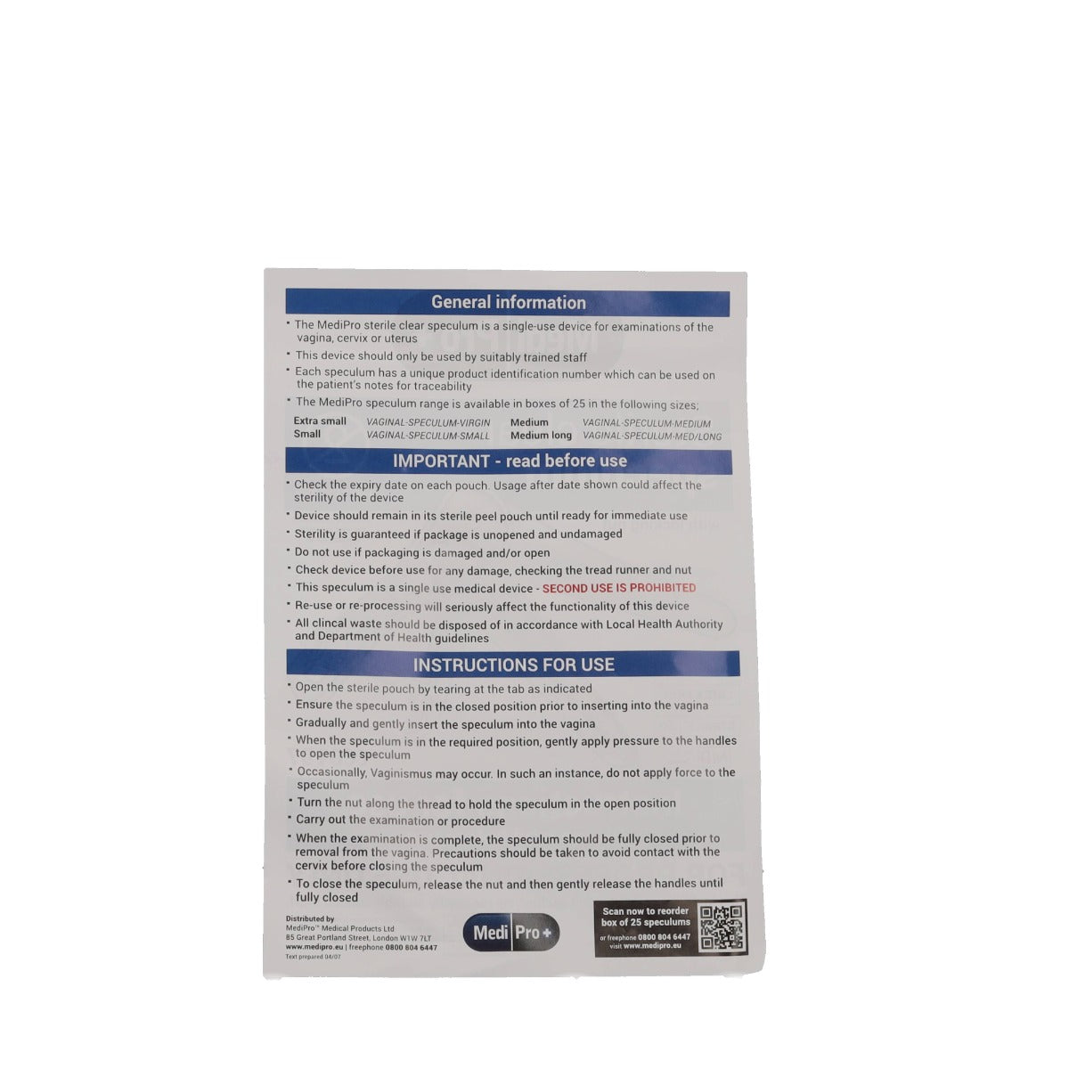 Gray Medipro Vaginal Speculum with Lock - Box of 25 - Medium