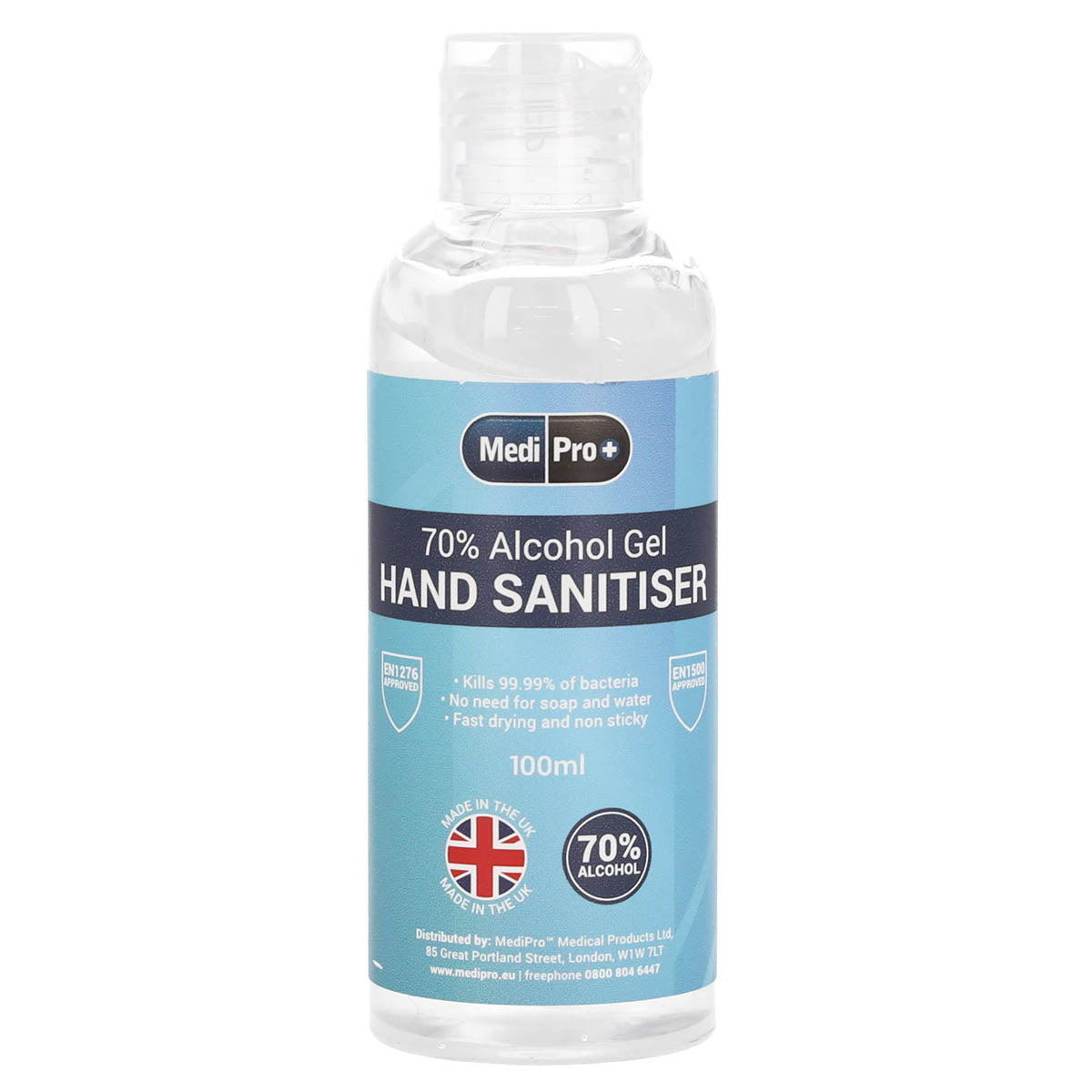 MediPro 70% Alcohol Hand Sanitiser 100ml – Medscope