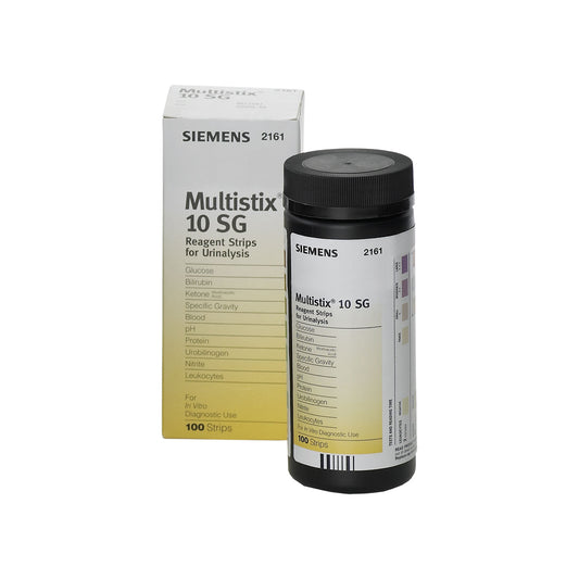 Gray Siemens Multistix 10SG Urinalysis Strips x 100