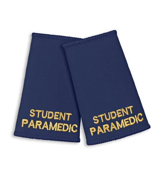 Dark Slate Gray Student Paramedic Epaulette Sliders