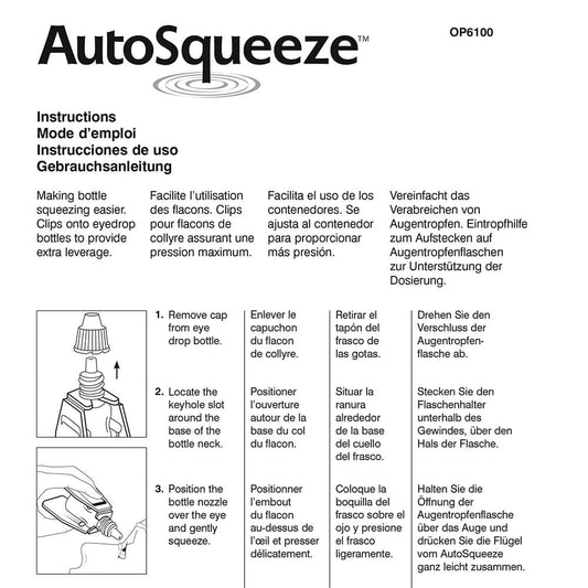 Black Owen Mumford AutoSqueeze - Eye Drop Aid