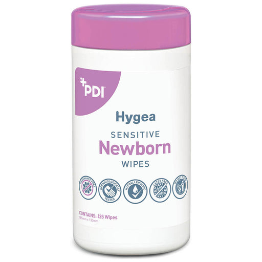 White Smoke Hygea Newborn Sensitive Wipes - Small Canister (125)