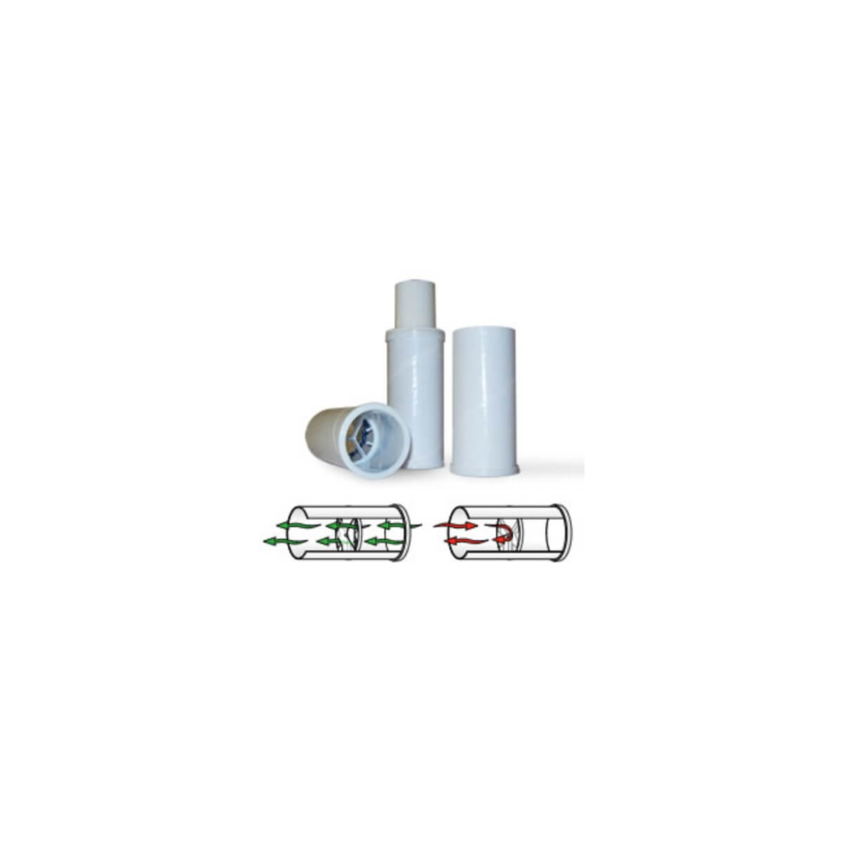 Light Gray Vitalograph SafeTway® Mouthpieces with one-way Valve (200 pcs.)