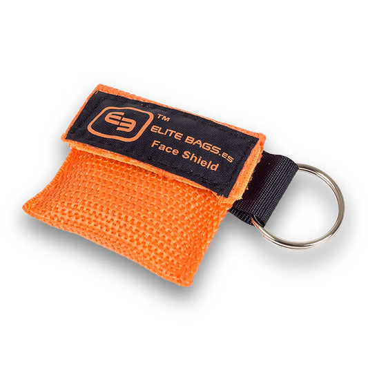 Key Ring CPR Mask Bag - Orange
