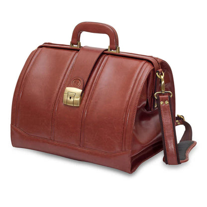 Elite Traditional Doctors Bag - Brown Leather