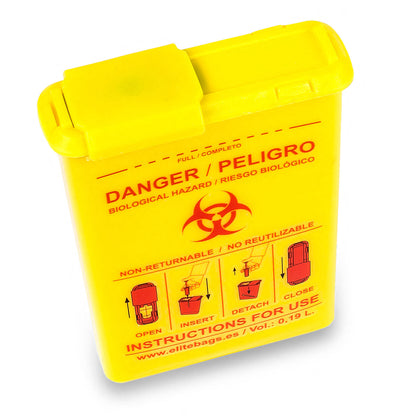 Elite Bags Pocket-Sized Container for Biocontaminated Material - Yellow