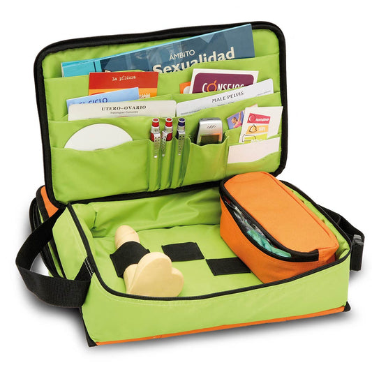 Elite Bags Sexual Education Kit - Polyester - Orange & Green - Sexual kits included