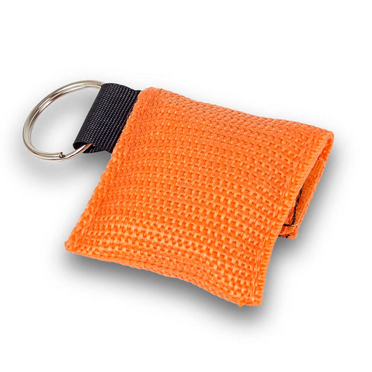 Key Ring CPR Mask Bag - Orange