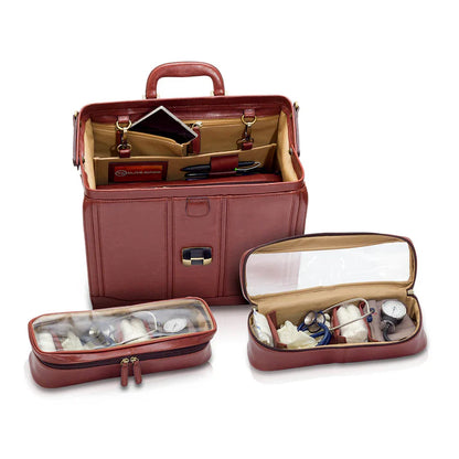 Elite Traditional Doctors Bag - Brown Leather