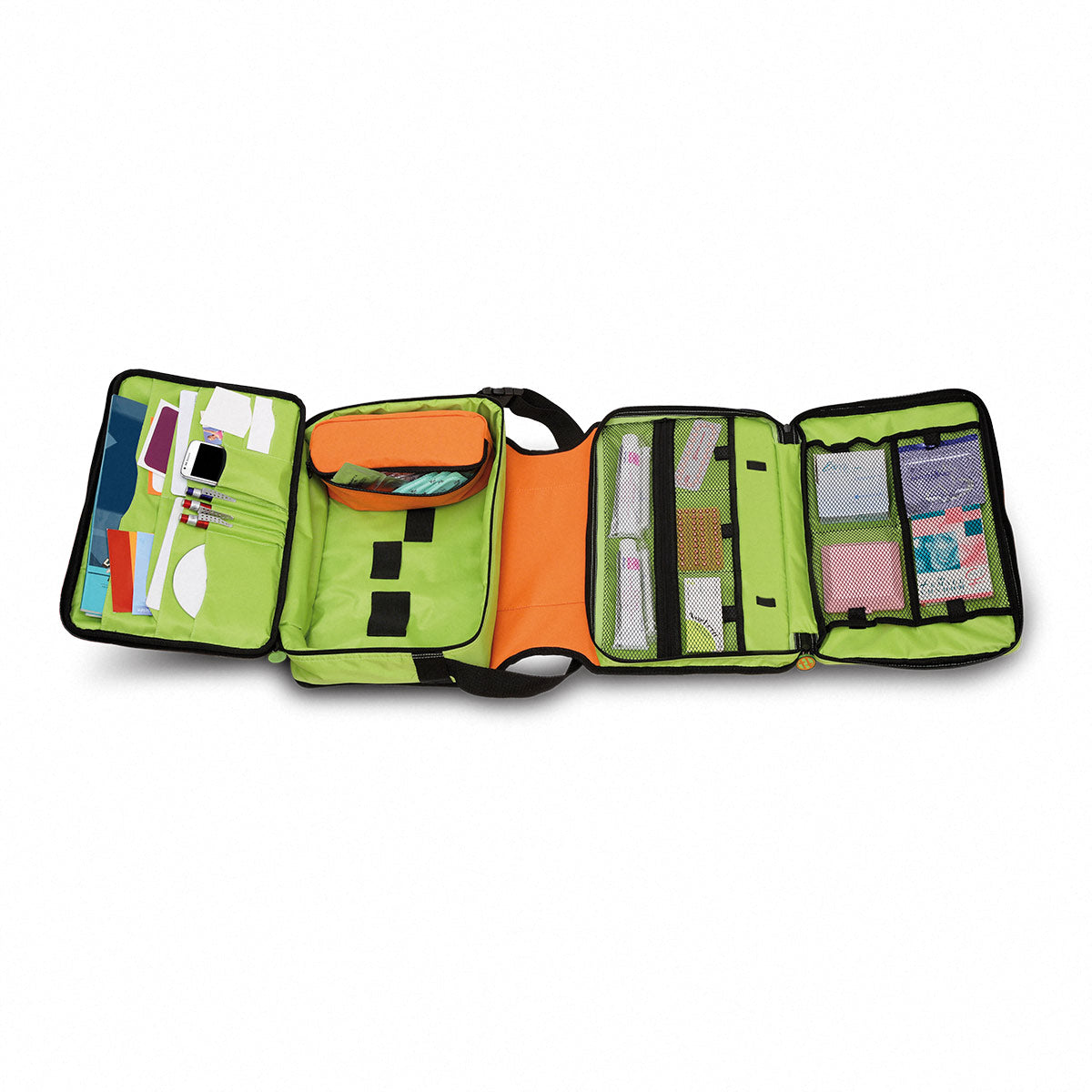 Elite Bags Sexual Education Kit - Polyester - Orange & Green - Sexual kits included
