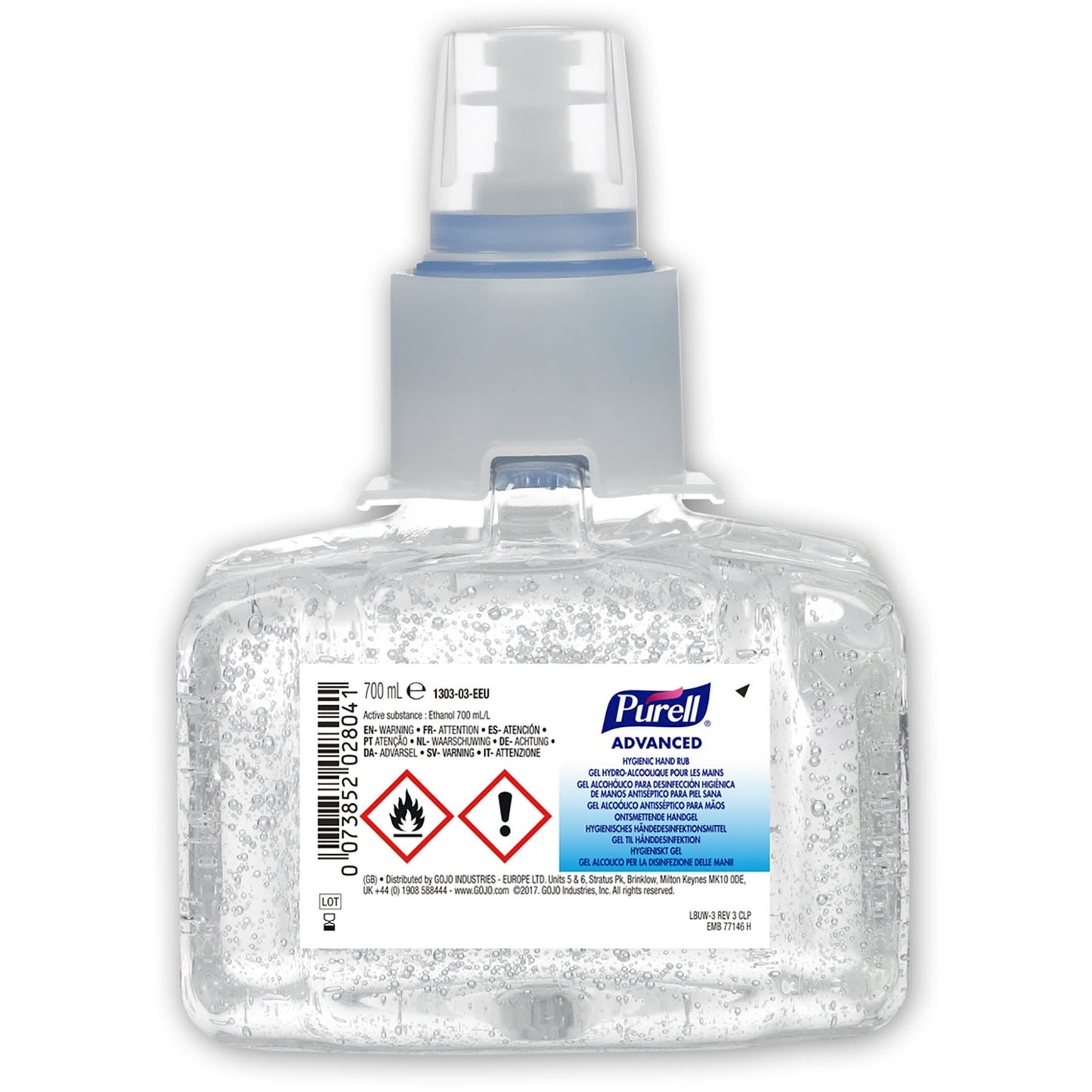 Light Gray Purell advanced hygienic hand sanitising foam 700ml