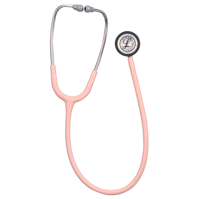 Pink 3M™ Littmann® Classic III Monitoring Stethoscope with a metal chest piece and rubber tubing.