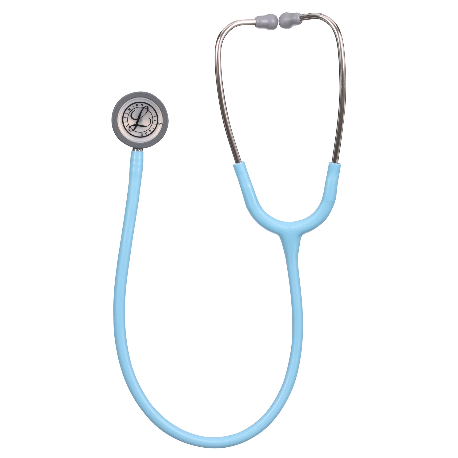 A 3M™ Littmann® Classic III Monitoring Stethoscope: Satin Marine Blue Tube 5912C isolated on a white background.