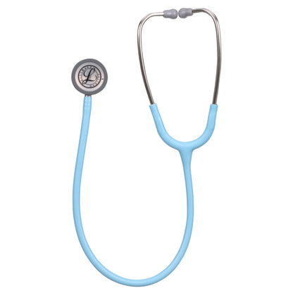 A 3M™ Littmann® Classic III Monitoring Stethoscope: Satin Marine Blue Tube 5912C isolated on a white background.
