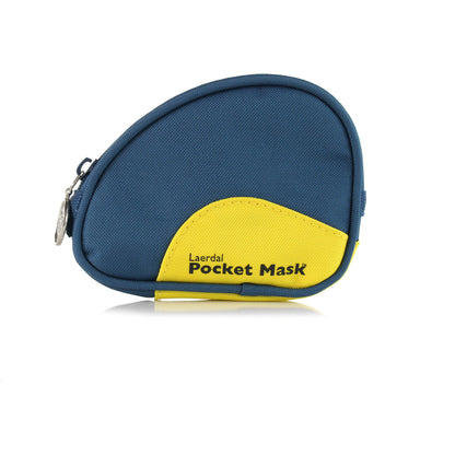Dark Slate Gray Laerdal Pocket Mask in Soft Pouch Blue with Wipe and Gloves