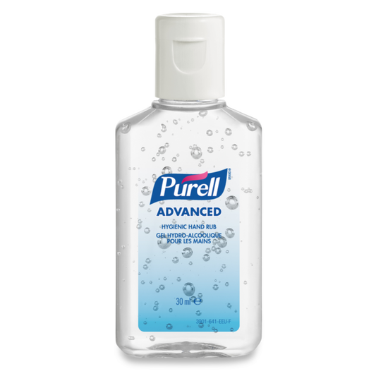 Light Gray Purell Advanced Hygienic Hand Rub - 30ml Flip Top Bottle