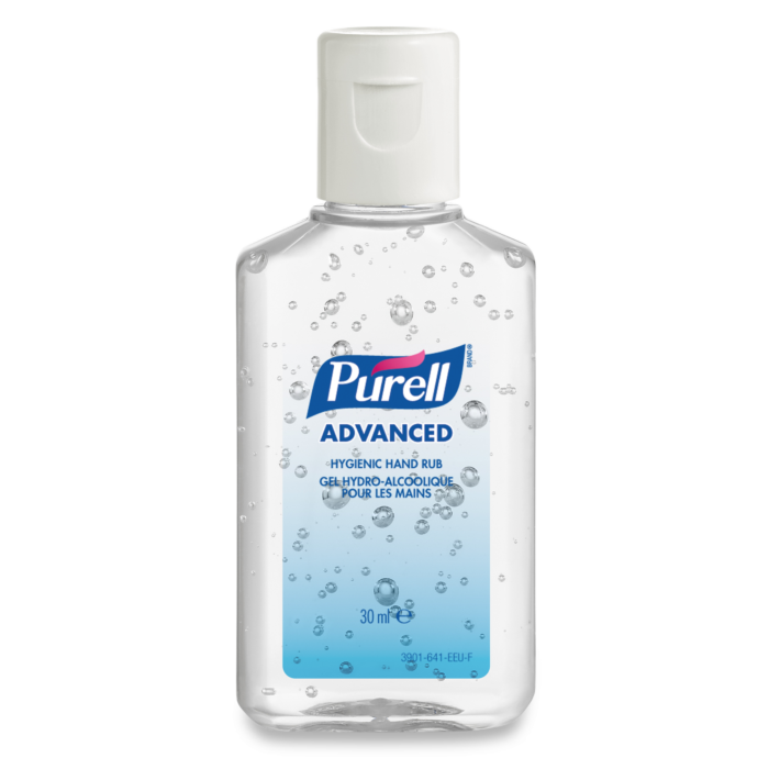Light Gray Purell Advanced Hygienic Hand Rub - 30ml Flip Top Bottle