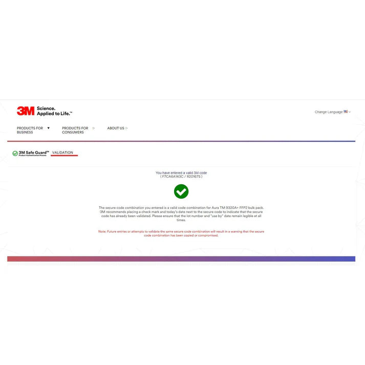 3M™ Aura™ 9320+ FFP2 Respirator Face Mask - Box of 20