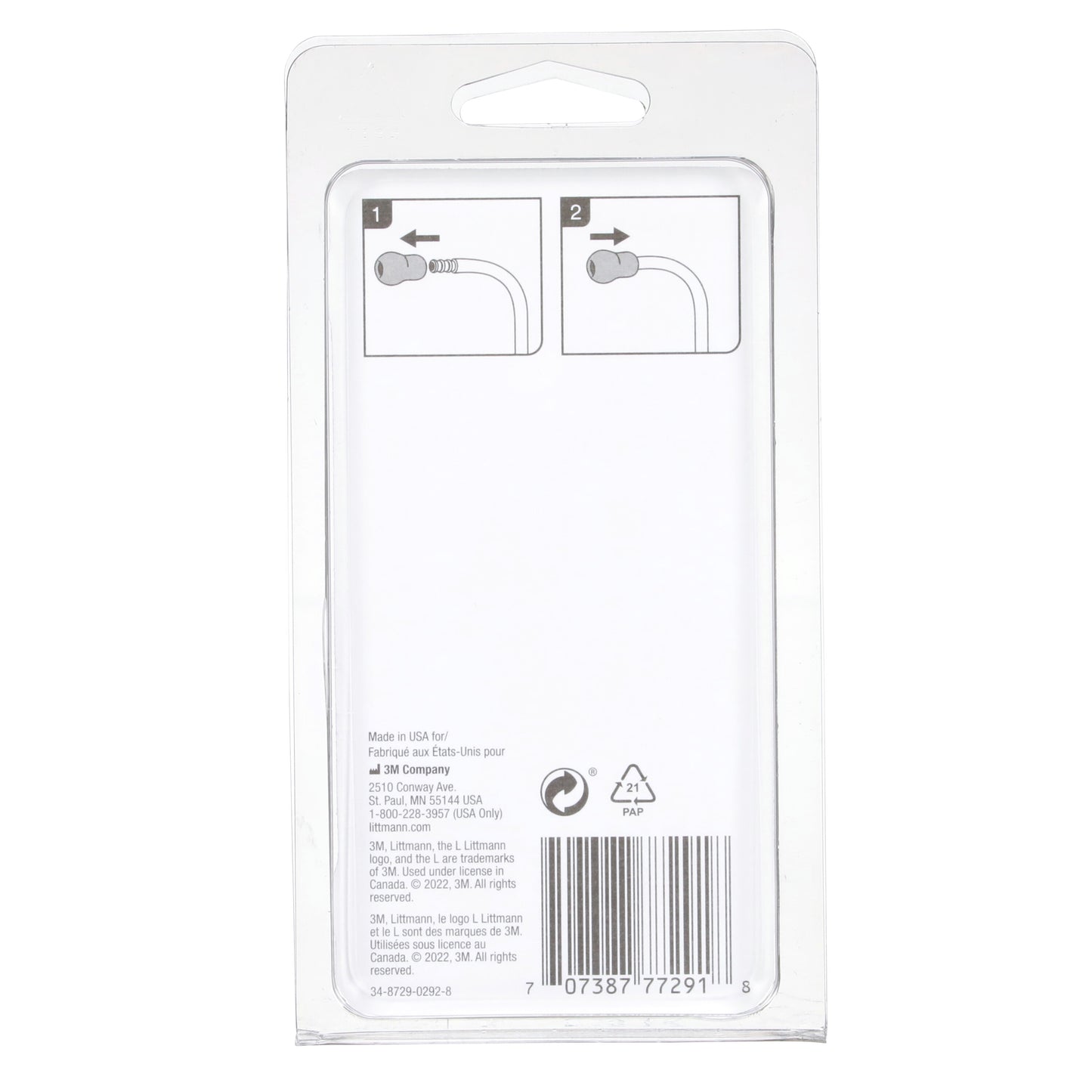 Dark Slate Gray 3M Littmann Snap Tight Soft-Sealing Eartips, Grey Small & Large