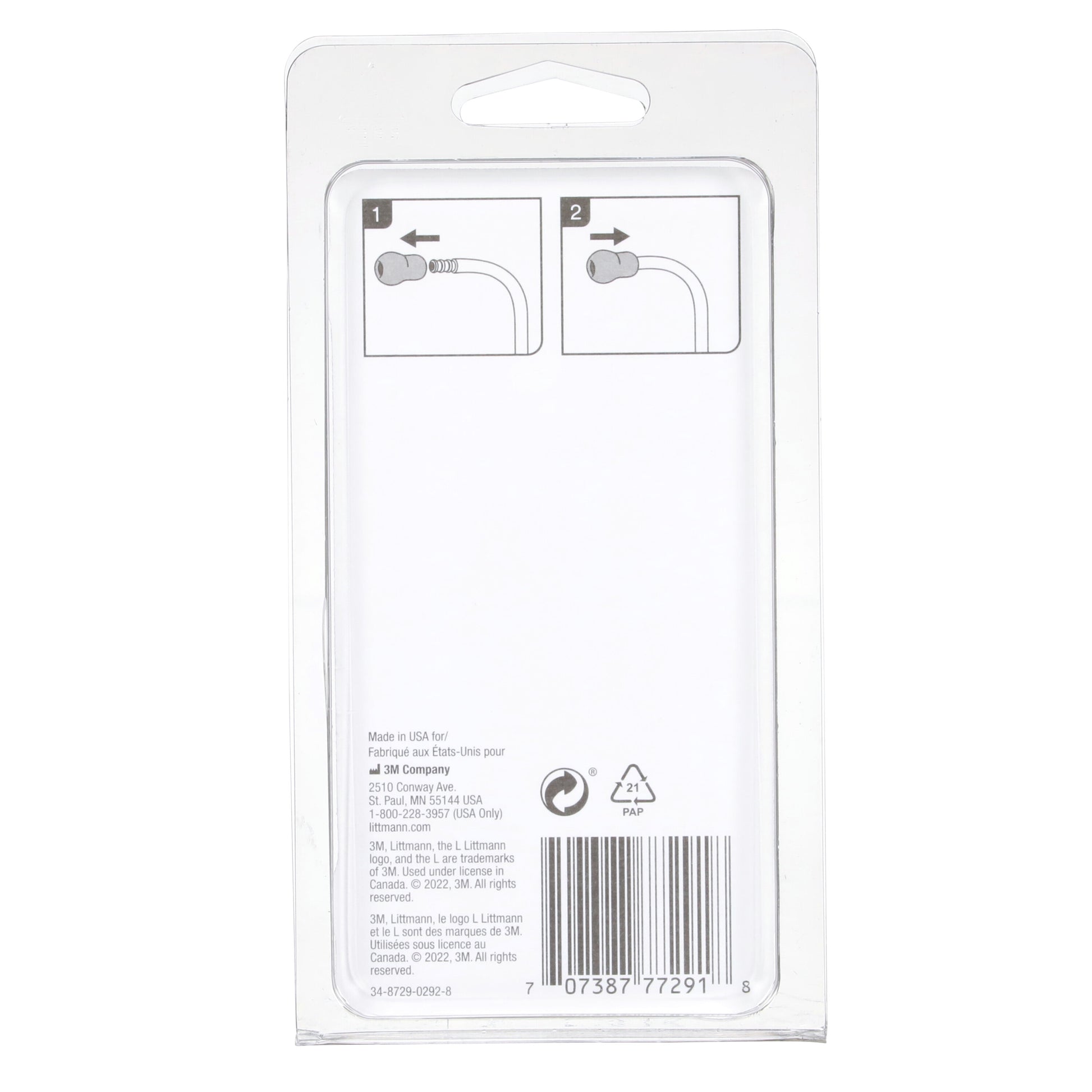 Dark Slate Gray 3M Littmann Snap Tight Soft-Sealing Eartips, Grey Small & Large