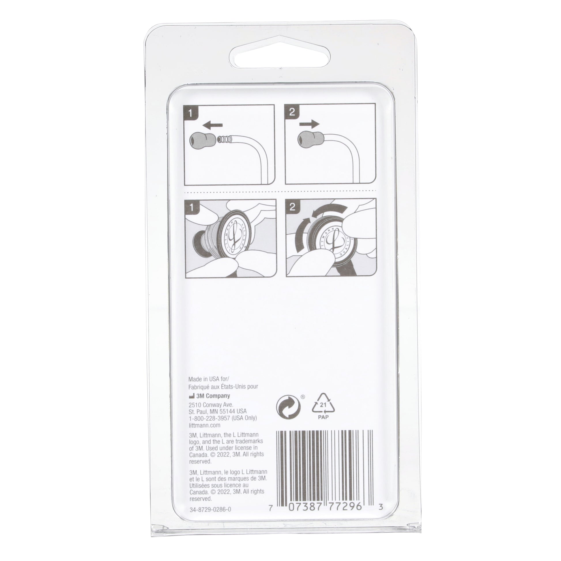 Dark Slate Gray 3M Littmann Spare Parts Kit - Classic II S.E. Stethoscopes - Black