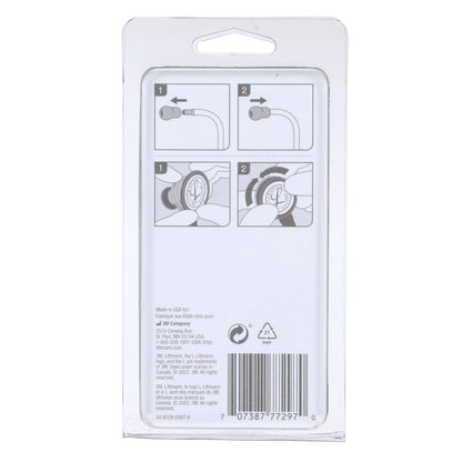 Littmann stethoscope spare parts kit 40006, including black ear tips and a grey tunable diaphragm for Classic II S.E.