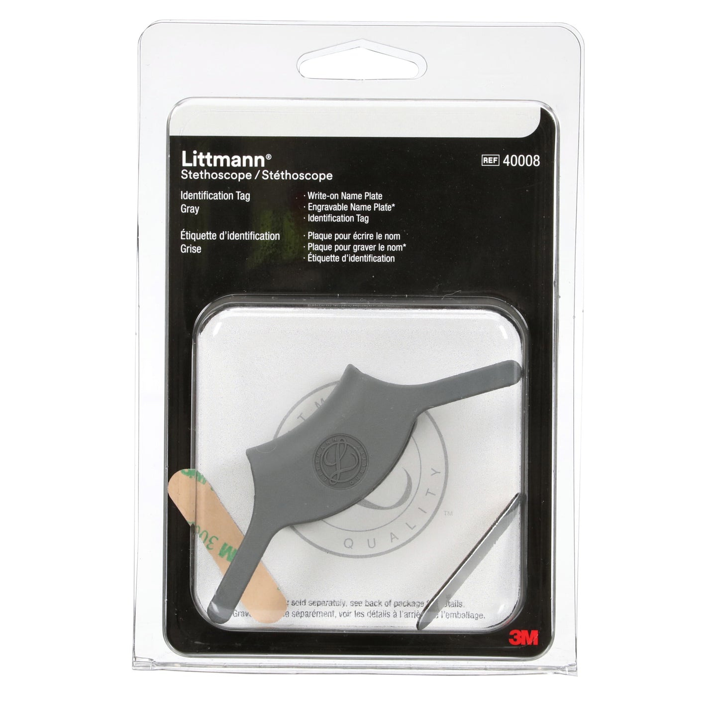 Dark Slate Gray Littmann ID Grey ID Tag