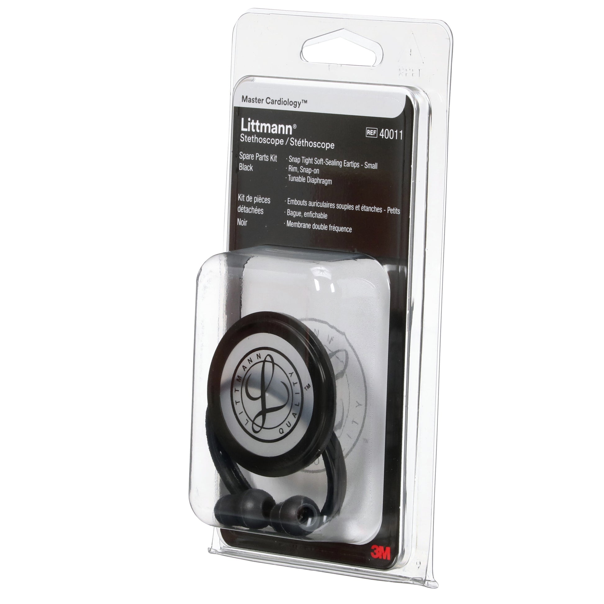 Lavender 3M Littmann Spare Parts Kit - Master Cardiology Stethoscopes - Black