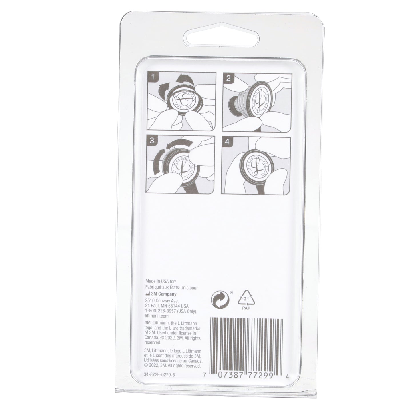 Snow 3M™ Littmann® Stethoscope Spare Parts Kit, Classic II Pediatric Diaphragm Assembly
